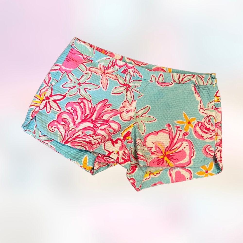 NEW LILLY PULITZER ADIE “BREAKWATER BLUE” LOLITA SHORTS